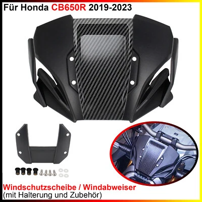 1 Stück Windschutzscheibe Windabweiser mit Halterung & Zubehör, für Honda CB650R