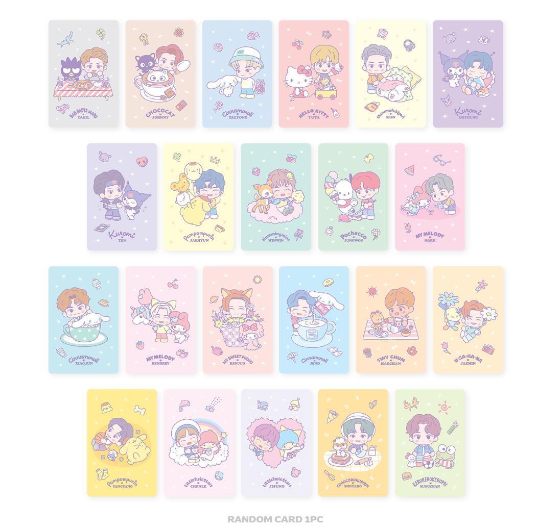 NCT X SANRIO TOWN OFFICIAL MD GOODS RANDOM TRADING CARD SET A VER