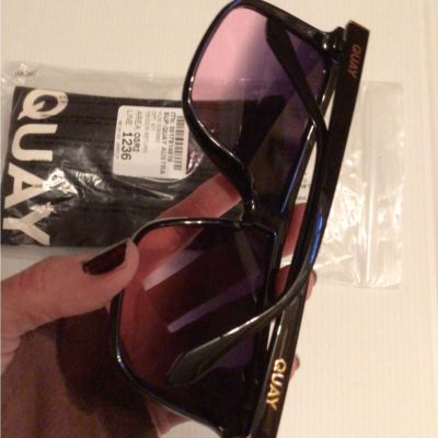 NEW Rare! ReAD* Quay Hindsight black purple fade sunglasses  display picture 1