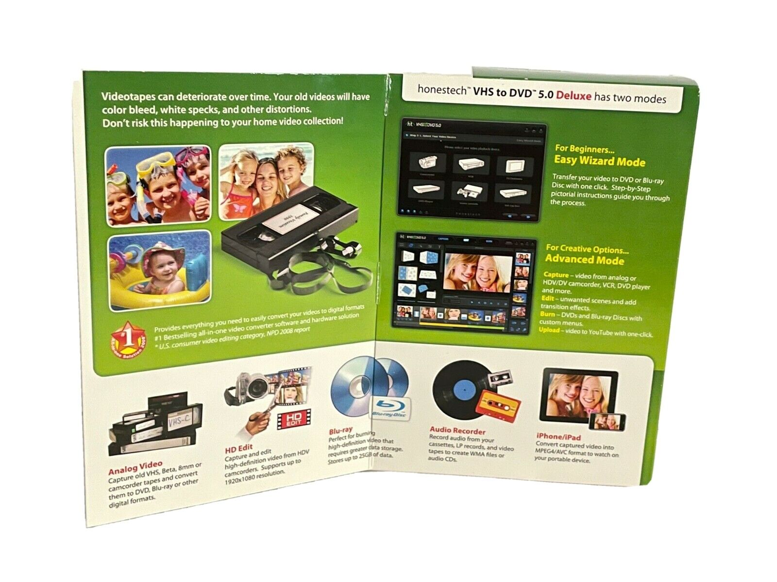 Honestech VHS to DVD 5.0 Deluxe Powerful & Effortless Video Conversion Solution