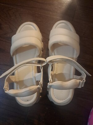 Off white sandals with straps sz 9 Amazon.com | Rihero Women main image 4