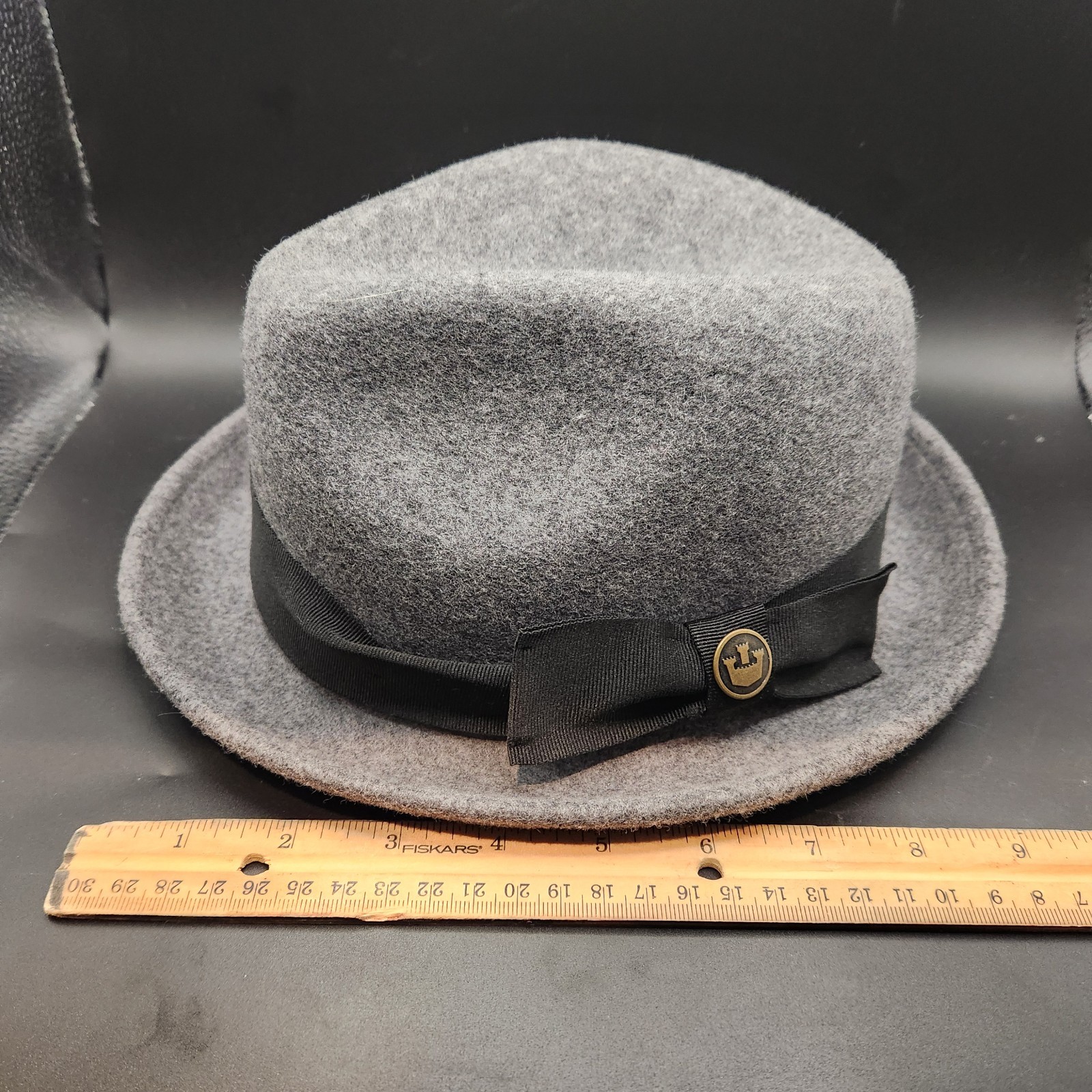 Goorin Brothers Small Gray Wool Felt Fedora Hat Trilby Men's Women's Unisex 4" image 7