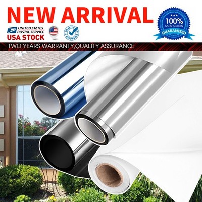 One Way Mirror Window Film Heat UV Reflective Privacy For Home French window