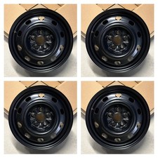 15x6 Set Of 4 Dodge Stratus 2001-2006 Steel Black Wheels 15 Rims 5 Lug Oem 2142