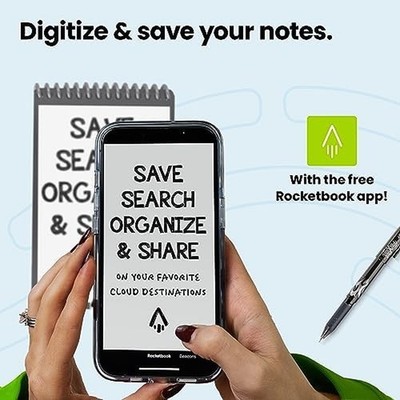 New Mini Reusable Smart Notepad, Pocket Size Notebook 3.5x5.5, Teal - Dotted Pages, App-Connected, Erasable, Ideal for On-The-Go List Taking & Quick Notes Anywhere New Mini Reusable Smart Notepad, Pocket Size Notebook 3.5x5.5, Teal - Dotted Pages, App-Connected, Erasable, Ideal for On-The-Go List Taking & Quick Notes Anywhere