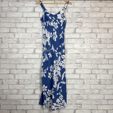 MADEWELL NWT Women's Blue Floral Tank Midi Dress Reg. 0 NS137