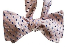 Handcrafted Silk Bowtie - Delicious - One-of-a-Kind - Pre-tied or Self-tie