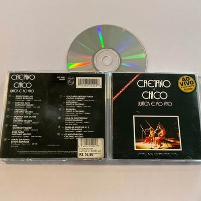 Caetano e Chico - Juntos e Ao Vivo CD 1993 Remaster MPB Philips PolyGram Import