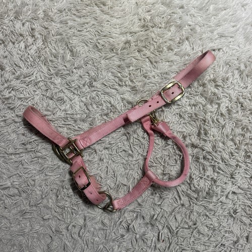 Large Pink Weaver Nylon Horse Halter