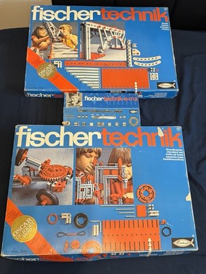 Large Vintage Fischer Technik Lot 400 400s & e-m2