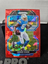 Jared Cook 2021 Panini Prizm Red Cracked Ice Los Angeles Chargers #168