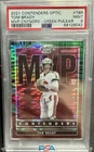 2021 Contenders Optic Tom Brady MVP Contenders-Green Pulsar 30/30 PSA 9