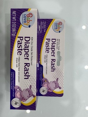 Baby Love Diaper Rash Paste 40% Zinc Oxide Skin Protectant 2oz