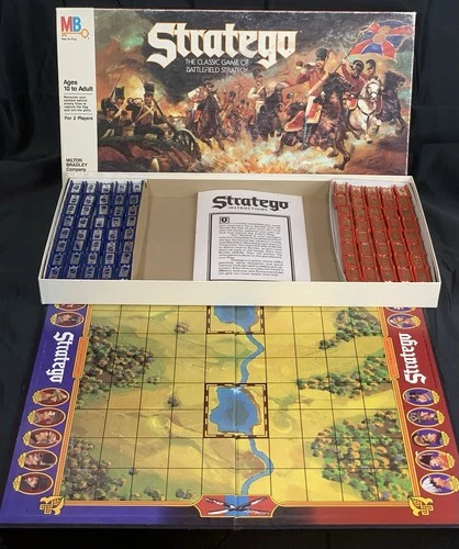 Vintage 1986 STRATEGO Board Game 4916 Milton Bradley - Complete w/ Manual & Box