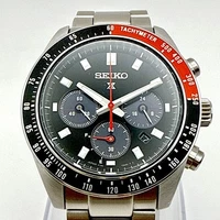 SEIKO Prospex Speedtimer SBDL099 SSC915P1 Solar Chronograph Black Red Coke Bezel