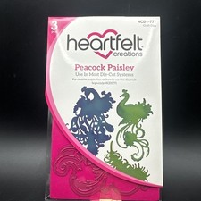 Heartfelt Creations Peacock Paisley Metal Dies New in Package HCD1-771