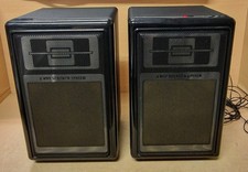 2x Philips F1275 3-Way Hi-Fi Speaker Pair Vintage 80s Bookshelf Loudspeakers 40W