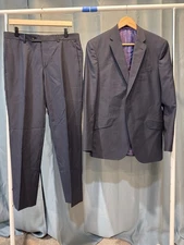 Ted Baker Endurance Suit,  Size 40,  Blue W/stripes, Jones ct