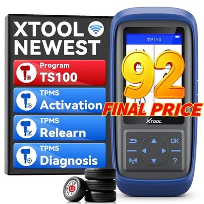 XTOOL TP150 TPMS Programming Tool Tire Sensor Relearn Reset program Scanner USED