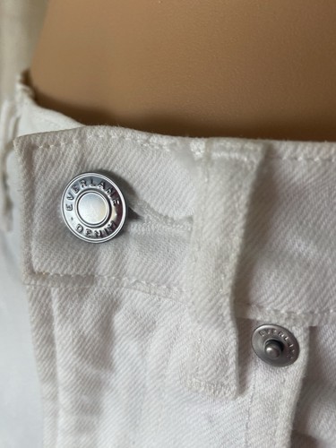Everlane Women's White Denim High Rise Straight Leg Casual Jeans SZ 26 Regular - Picture 6 of 9