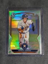 Kenedy Corona 2023 Bowman Chrome Lunar Glow 1st Bowman Houston Astros