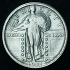 1918-S Standing Liberty Quarter AU ~ 26078