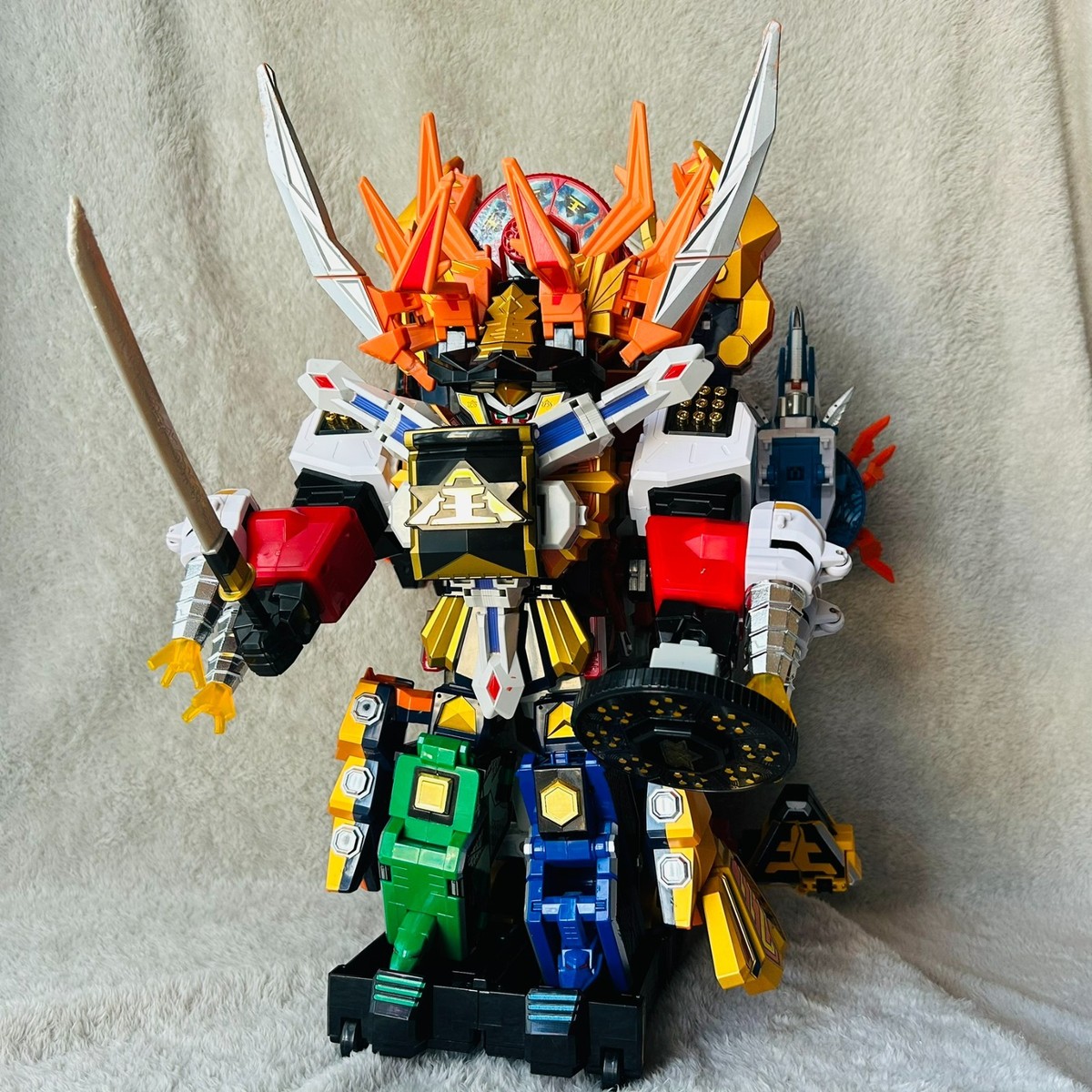 BANDAI DX Megazord Power Rangers Samurai Super Sentai Shinkenger