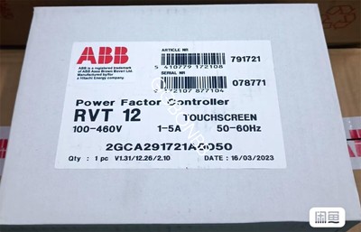 One ABB RVT-12 RVT12 Power Factor Controller New FedEx or DHL or UPS