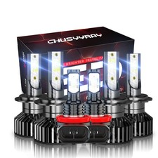 For BMW X5 2007-2013 LED Headlight Hi/Low Beam Fog Light Bulbs 6000K White Combo