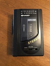 VTG Sharp JC-140 BK Portable AM/FM Stereo Cassette Player
