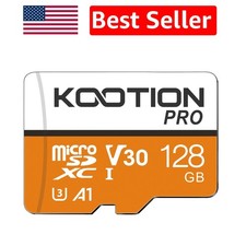 128GB Micro SDXC Card with UHS-I U3  V30 - Ideal for Photos, Videos  Games