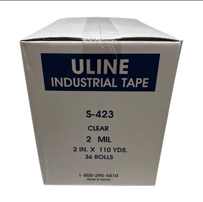 ULINE S-423 2 Mil Packing Tape, 2'' x 110 yds (Case of 36 Rolls)