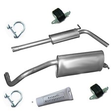 Mitteltopf Endtopf Auspuff Anbausatz passend für Seat Ibiza IV 1.4 6J8 6J5 6J1
