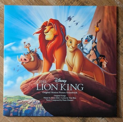 The Lion King (1994). Disney Motion Picture Soundtrack. Savannah Brown Vinyl LP.