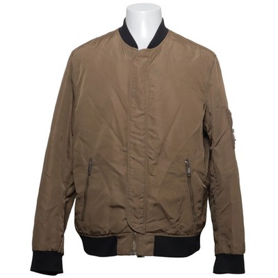 H&M, Bomberjacke, Herren, Größe: L, Beige/Schwarz, Polyamid/Polyester #x5L