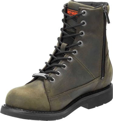 Harley Davidson Men's Grafton 7.25 Olive Green WP Motorcycle Boots D96193 Sz 9.5