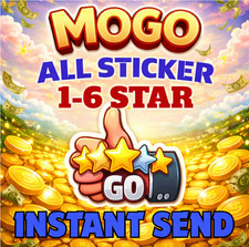 MOGO Stickers 1-6   All Sticker For Monopoly Go  SUPER FAST DELIVERY  24/7
