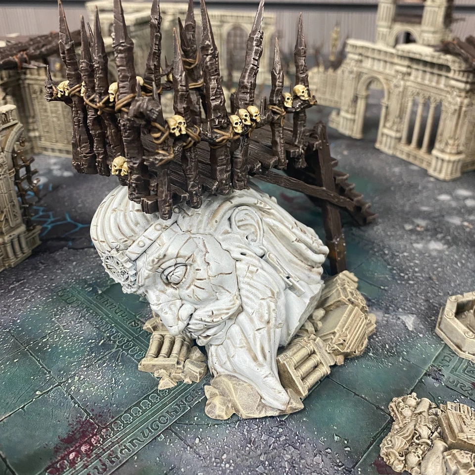 Peint Cris Coeur Boîte Terrain Set Scène warhammer aos Âge De Sigmar Ruines - Photo 4/4