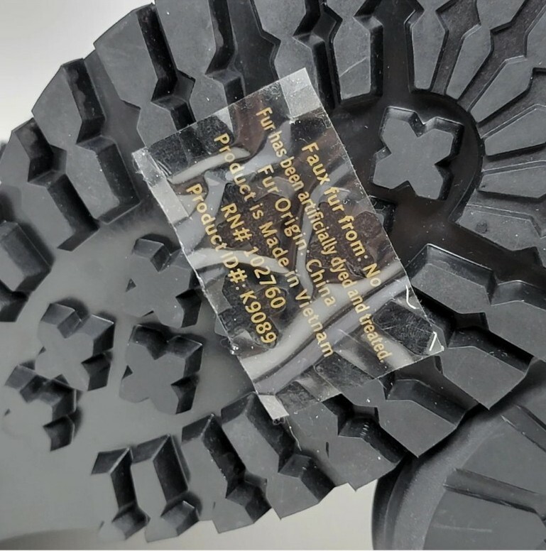 Kate Spade Raquelle Women's 10 / 42 Combat Boot Leather Faux Fur Lug