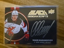 2021-22 SPX - Black Obsidian Scripts - Yegor Sharangovich - Calgary Flames