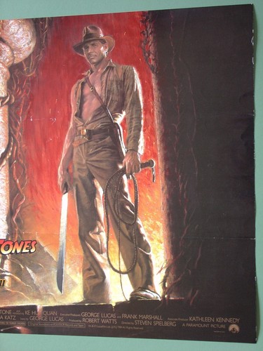 Indiana Jones and The Temple of Doom 1984•Half Sheet 22x28•New Movie Poster - Picture 4 of 4