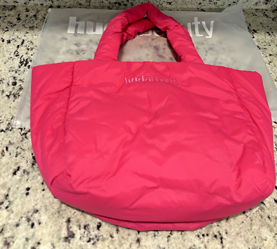 Huda Beauty Large Pink Padded Tote Hot Pink. New without tags.