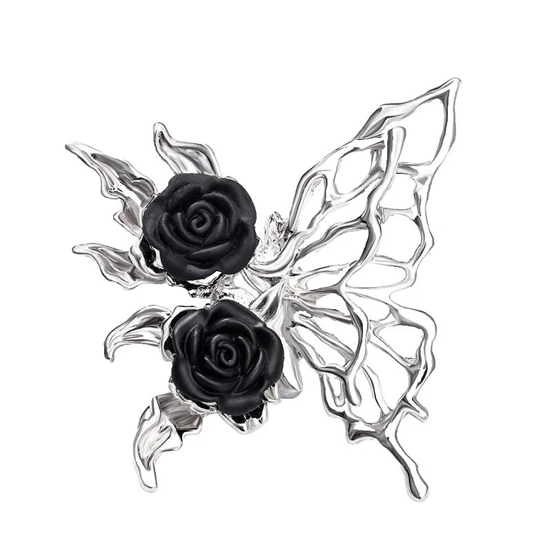 Black Enamel Fashion Brooches