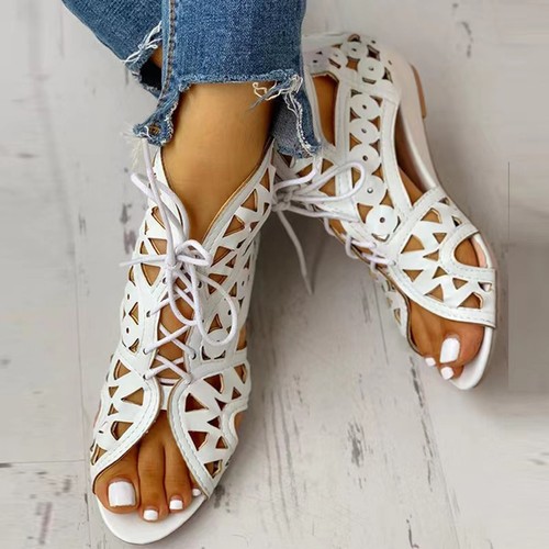 1 Pair Leisure Sandals Vintage Walking Women Summer Leisure Shoes Anti-slip
