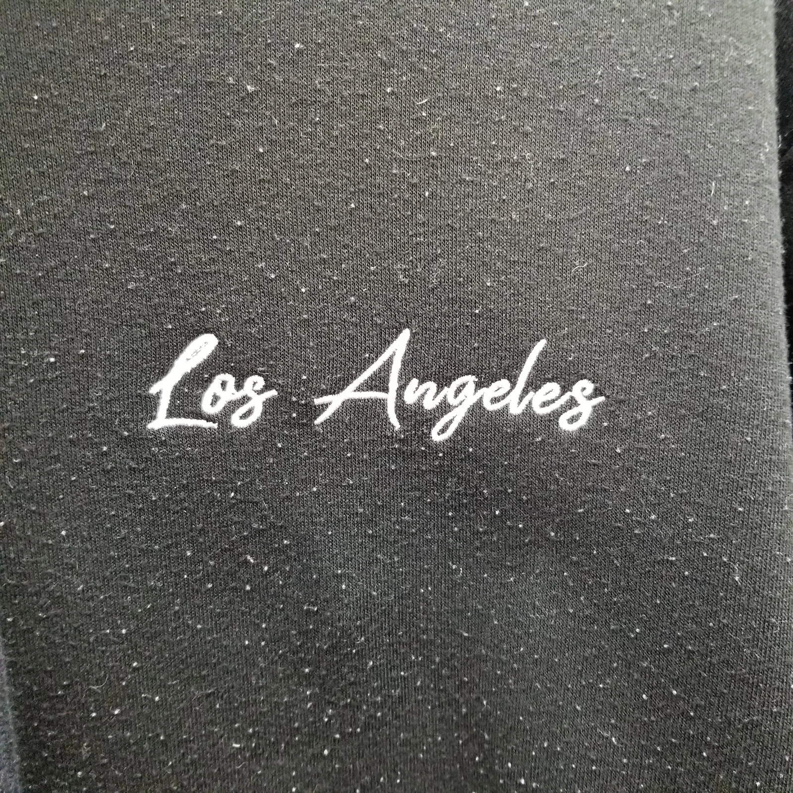 PALM ANGELS Felpa con cappuccio Vivre La Vie da uomo nera media Los Angeles palma Lowrider pullover