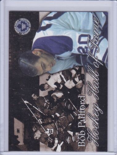 Tarjeta de hockey Bob Pulford 2002 Maple Leafs colección platino grado 63 casi nueva - Imagen 1 de 2