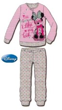 Pigiama Bimba Felpina. Maniche lunghe. Caldo cotone. DISNEY, MINNIE. WD22723B.