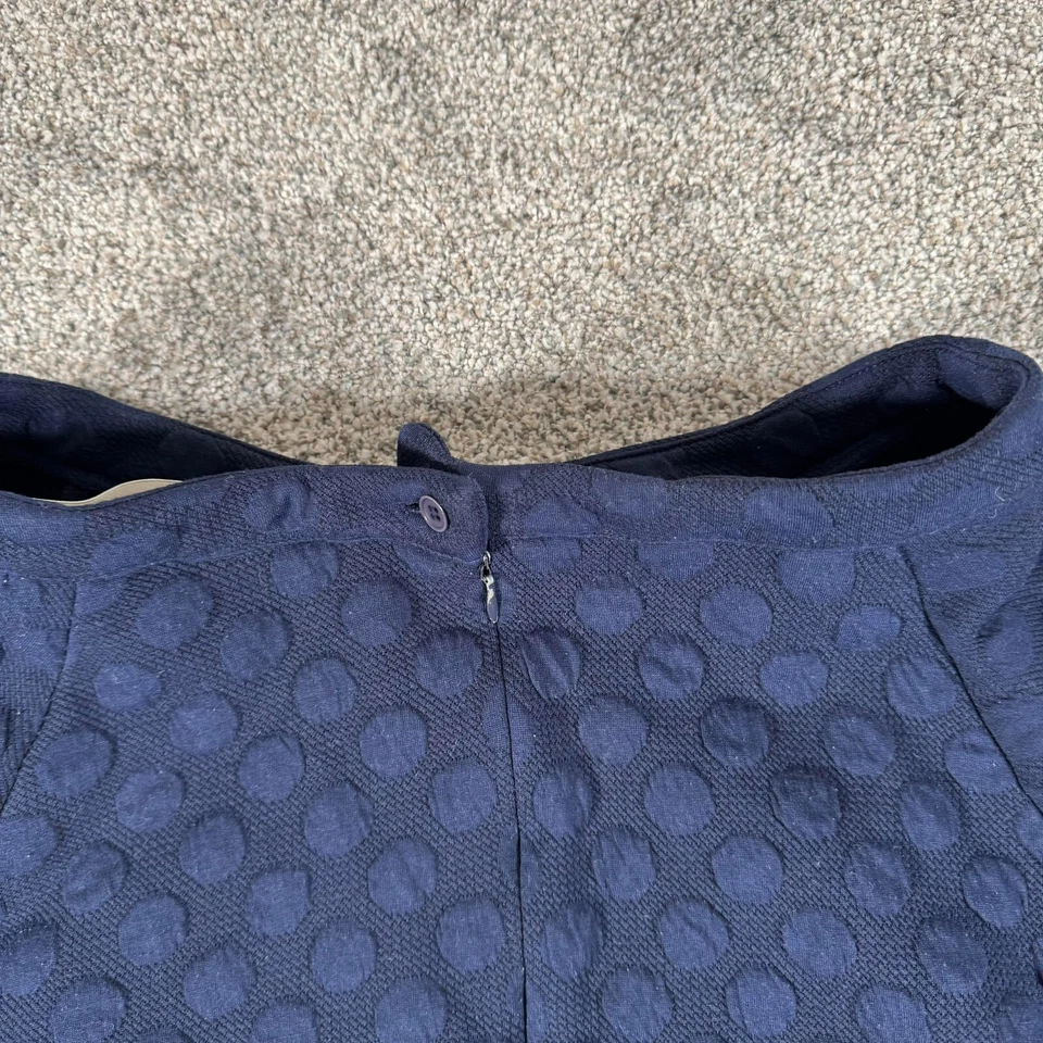 Falda JOA Talla Mediana Patinador Lunares Clásica Modesta Texturizada Elegante Retro Twee Foto 4 de 4