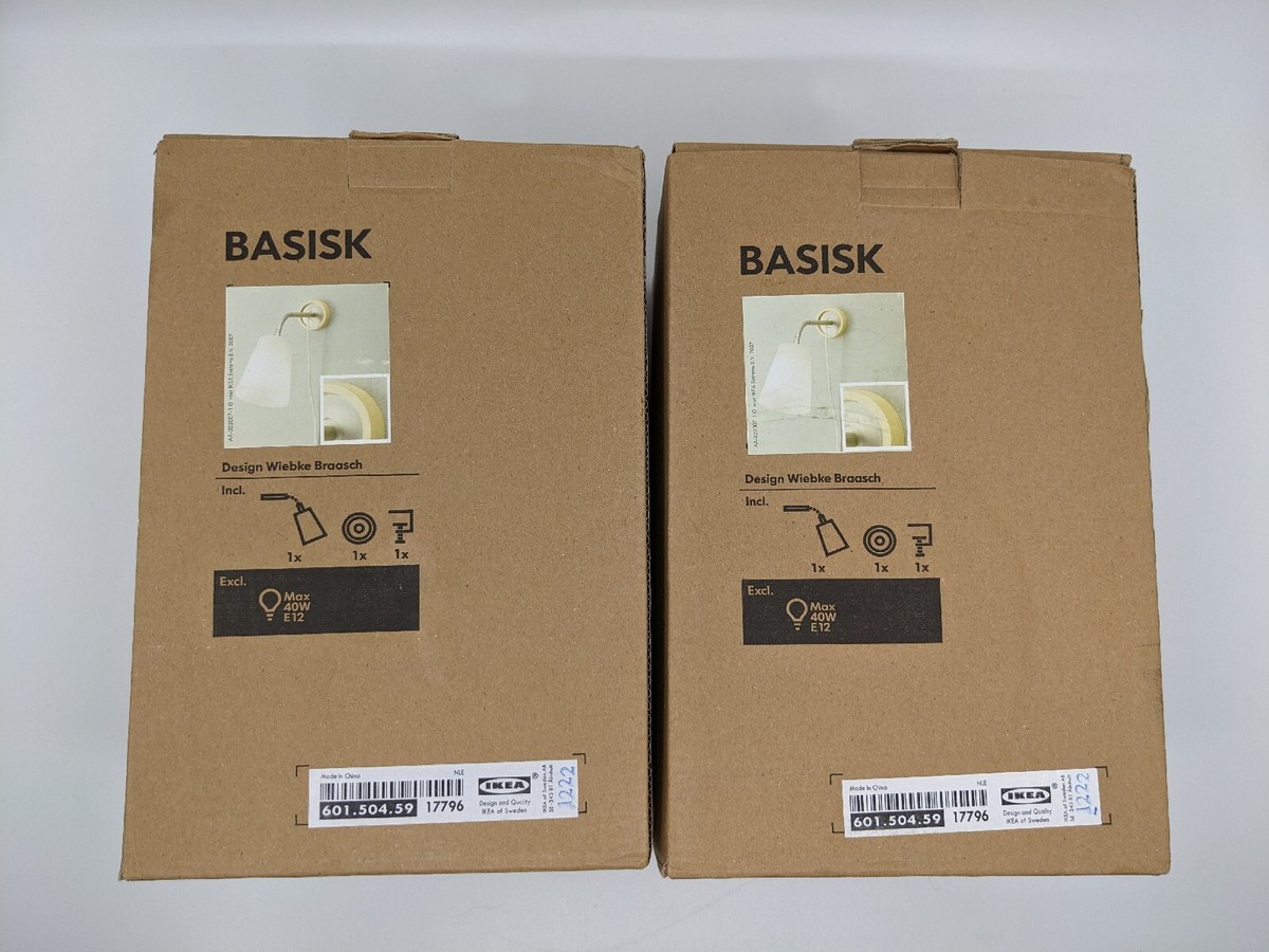 Set Of 2 Ikea Basisk Wall Mounted Lights Wiebke Braasch #17796