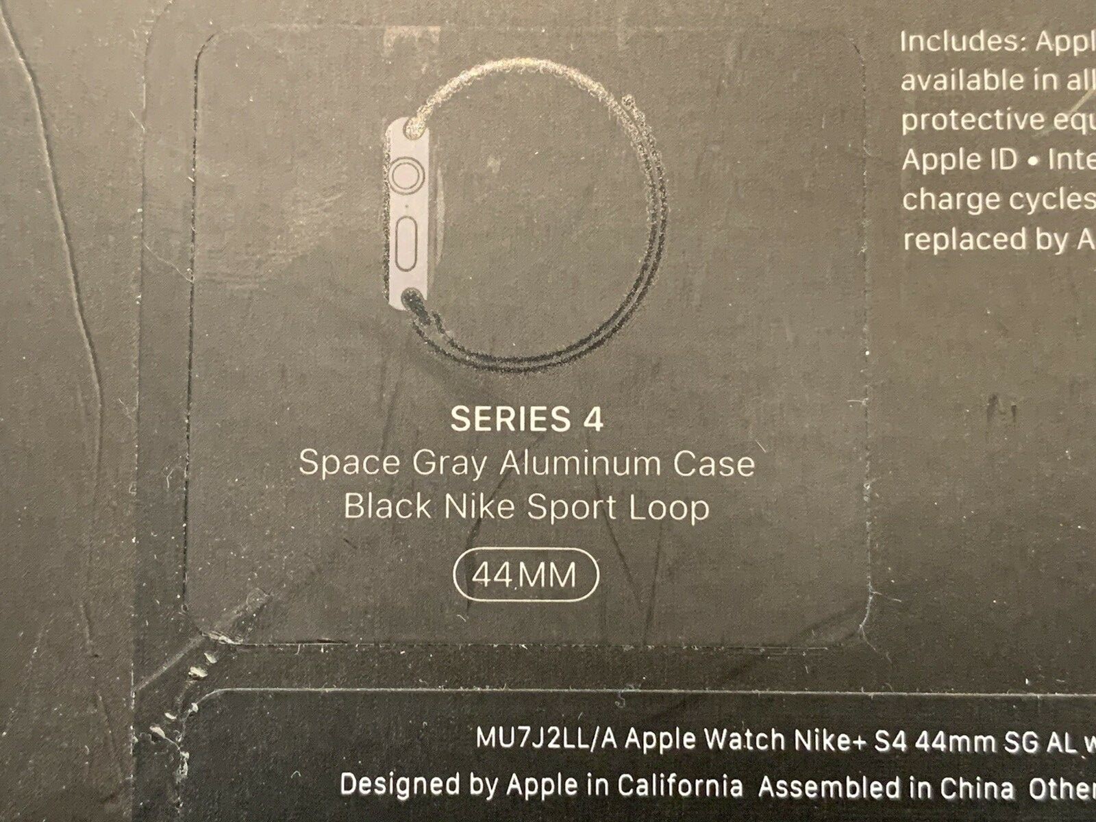 Apple Watch Series 4 Nike+ 44 mm Space Gray Aluminum Case with  Anthracite/Black Nike Sport Band (GPS) - (MU6L2LL/A) | Compra online en eBay